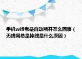 手机wifi老是自动断开怎么回事（无线网总是掉线是什么原因）