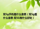 双5g手机是什么意思（双5g是什么意思 双5G有什么好处）
