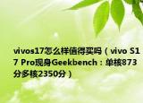 vivos17怎么样值得买吗（vivo S17 Pro现身Geekbench：单核873分多核2350分）