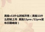 真我v11什么时候开售（真我11什么时候上市  真我11pro /11pro发布日期确定）
