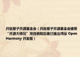 开放原子开源基金会（开放原子开源基金会接受“开源大师兄”项目捐赠后者已推出鸿蒙 OpenHarmony 开发板）