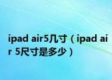 ipad air5几寸（ipad air 5尺寸是多少）