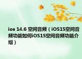 ios 14.6 空间音频（iOS15空间音频功能如何iOS15空间音频功能介绍）