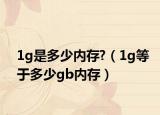 1g是多少内存?（1g等于多少gb内存）