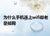 为什么手机连上wifi却老是掉网