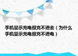 手机显示充电但充不进去（为什么手机显示充电但充不进电）