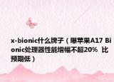 x-bionic什么牌子（曝苹果A17 Bionic处理器性能增幅不超20%  比预期低）