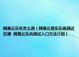 网易云乐色怎么测（网易云音乐乐商测试在哪  网易云乐尚测试入口方法介绍）