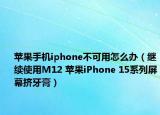 苹果手机iphone不可用怎么办（继续使用M12 苹果iPhone 15系列屏幕挤牙膏）