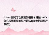 icloud照片怎么恢复到相册（贴贴tietie怎么投相册里的照片贴贴app传相册照片教程）