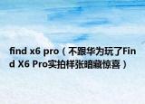 find x6 pro（不跟华为玩了Find X6 Pro实拍样张暗藏惊喜）