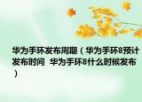 华为手环发布周期（华为手环8预计发布时间  华为手环8什么时候发布）
