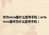 华为leica是什么型号手机（artaloox是华为什么型号手机）