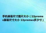 手机屏幕尺寸图片大小（13promax屏幕尺寸大小 13promax多少寸）