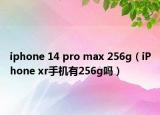 iphone 14 pro max 256g（iPhone xr手机有256g吗）