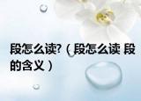 段怎么读?（段怎么读 段的含义）