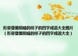 形容昏黑阴暗的样子的四字成语大全图片（形容昏黑阴暗的样子的四字成语大全）