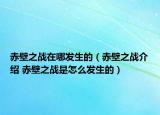 赤壁之战在哪发生的（赤壁之战介绍 赤壁之战是怎么发生的）