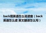 back用英语怎么说读音（back英语怎么读 英文翻译怎么写）