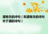 酒有关的诗句（和酒有关的诗句 关于酒的诗句）