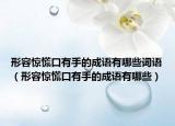 形容惊慌口有手的成语有哪些词语（形容惊慌口有手的成语有哪些）