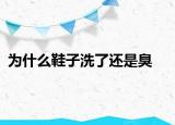 为什么鞋子洗了还是臭
