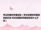 举足轻重和举重若轻（举足轻重和举重若轻的区别 举足轻重和举重若轻有什么不同）