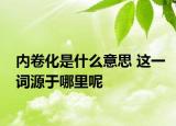 内卷化是什么意思 这一词源于哪里呢