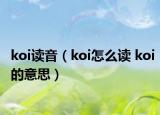 koi读音（koi怎么读 koi的意思）