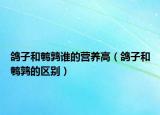 鸽子和鹌鹑谁的营养高（鸽子和鹌鹑的区别）