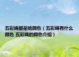 五彩绳都是啥颜色（五彩绳有什么颜色 五彩绳的颜色介绍）