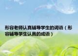 形容老师认真辅导学生的词语（形容辅导学生认真的成语）