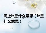 网上lz是什么意思（lz是什么意思）