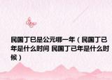 民国丁巳是公元哪一年（民国丁已年是什么时间 民国丁已年是什么时候）