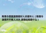 陈情令里面温情是好人还是坏人（陈情令温情并不惹人讨厌,温情结局是什么）