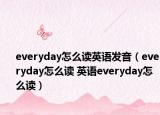 everyday怎么读英语发音（everyday怎么读 英语everyday怎么读）