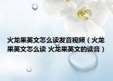 火龙果英文怎么读发音视频（火龙果英文怎么读 火龙果英文的读音）