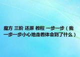 魔方 三阶 还原 教程 一步一步（我一步一步小心地走着体会到了什么）