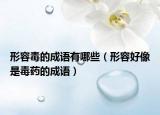 形容毒的成语有哪些（形容好像是毒药的成语）