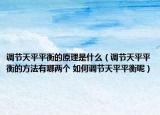 调节天平平衡的原理是什么（调节天平平衡的方法有哪两个 如何调节天平平衡呢）