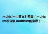 multisim中英文对照表（multisim怎么读 multisim的意思）