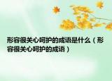 形容很关心呵护的成语是什么（形容很关心呵护的成语）