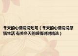 冬天的心情说说短句（冬天的心情说说感悟生活 有关冬天的感悟说说精选）