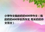 小学作文我的奶奶600字作文（我的奶奶600字优秀作文 有关奶奶作文范文）