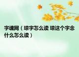 字魂网（琼字怎么读 琼这个字念什么怎么读）