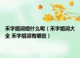 禾字组词组什么呢（禾字组词大全 禾字组词有哪些）