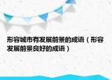 形容城市有发展前景的成语（形容发展前景良好的成语）
