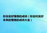 形容美好憧憬的成语（形容对美好未来的憧憬的成语大全）