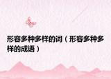 形容多种多样的词（形容多种多样的成语）