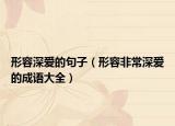 形容深爱的句子（形容非常深爱的成语大全）